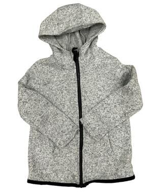 Copper Denim Grey Hooded Zip Fleece Sweater size 5